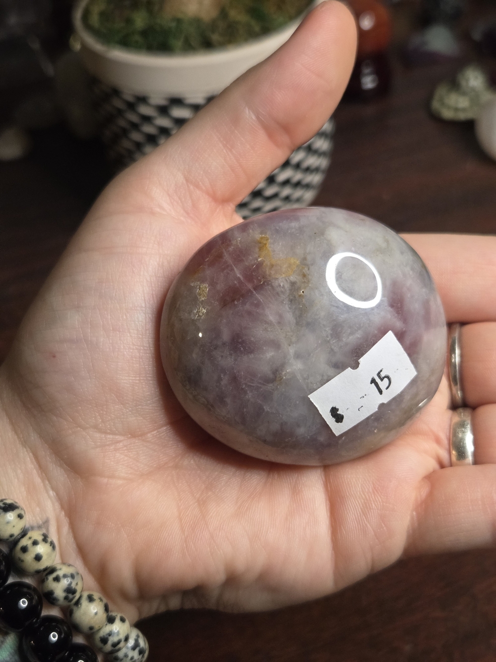 Pink Tourmaline Palmstone - Picture 15 of 16